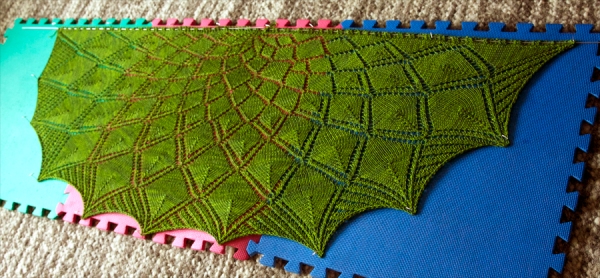 How to block a lace shawl