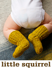 Little Squirrel Socks by Tin Can Knits